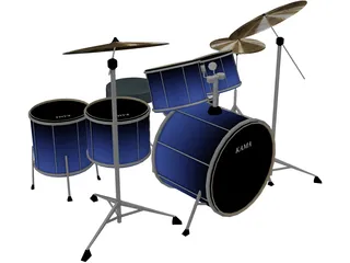 Kama Custom Drumkit 3D Model