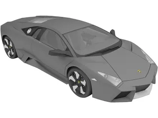 Lamborghini Reventon (2008) 3D Model