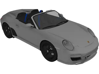 Porsche 911 997 Speedster 3D Model
