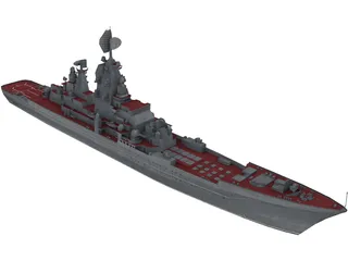 Kirov Russian Kreiser 3D Model