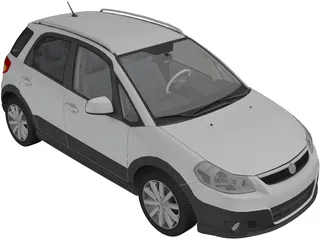 Fiat Sedici (2011) 3D Model