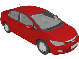 Honda Civic Sedan VIII 3D Model