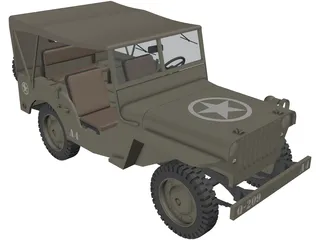 Jeep Willys 3D Model