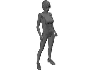 Girl Beauty 3D Model