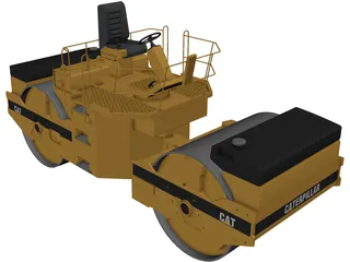 Caterpillar Compactor 3D Model