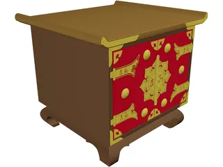 Oriental Rack 3D Model
