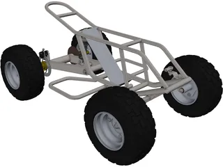 Mini ATV Chassis 3D Model