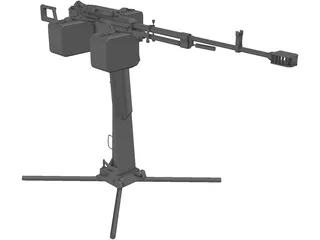 Kord Machine Gun 6P50-3 3D Model