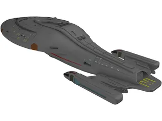 Star Trek USS Voyager 3D Model