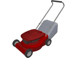 Lawn Mower 3D Model