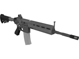 HK 416D 3D Model