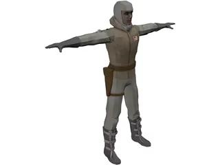 Star Wars Hoth Soldier 3D Model