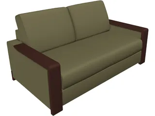 Classic Couch 3D Model