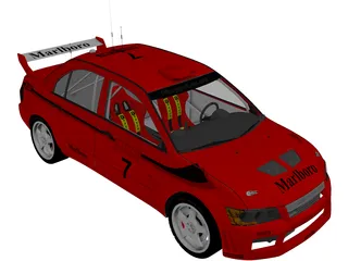 Mitsubishi Lancer WRC 3D Model