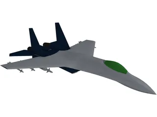 Sukhoi Su-27 Flanker 3D Model