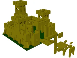 Lego Castle 3D Model