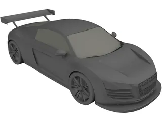 Audi R8 GT3 3D Model