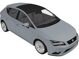 Seat Leon (2013) 3D Model