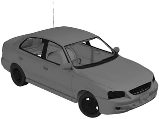 Hyundai Accent (2000) 3D Model