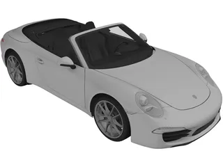 Porsche 911 991 Carrera Cabriolet (2012) 3D Model