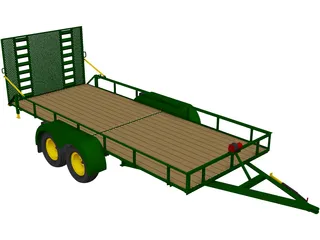 Utility Tailer 3D Model