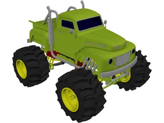Ford Pickup Big Foot Monster 3D Model