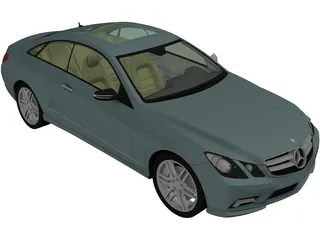 Mercedes-Benz E500 C207 Coupe 3D Model