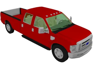 Ford F-350 Pickup (2010) 3D Model