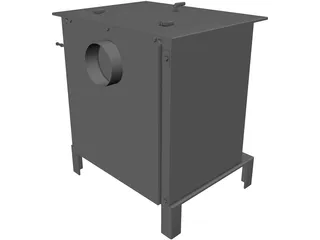 Wood Stove 3D Model