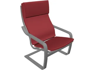 Poang Armchair 3D Model