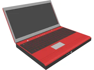 Toshiba Laptop 3D Model