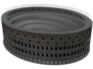 Roman Coliseum Low Poly 3D Model