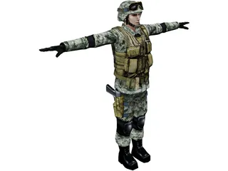 Soldier 3D Model