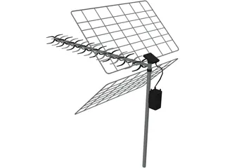 TV Antenna 3D Model