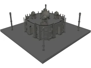 Taj Mahal 3D Model