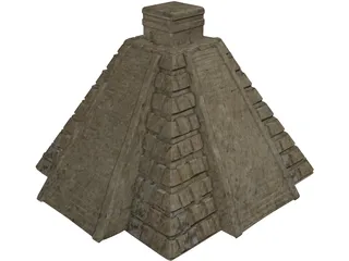 Chichen Itza Pyramid 3D Model