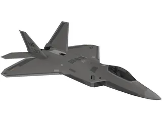 F-22 Raptor 3D Model