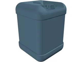 Plastic Container 20lt 3D Model