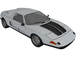 Mercedes-Benz C111-II Concept 3D Model