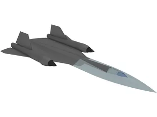 Lockheed SR-71 Blackbird 3D Model