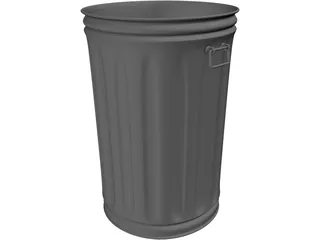 Garbage Can 3D Model