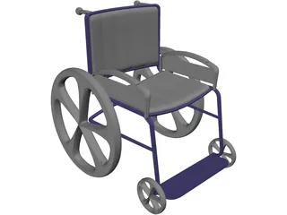 Wheelchair 3D Model