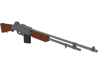 Browning Automatic Rifle 3D Model