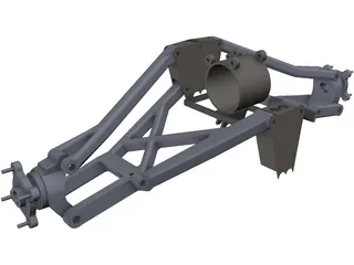 Polaris Outlaw 500 Rear Suspension 3D Model