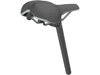 Road Bike Seat 3D Model