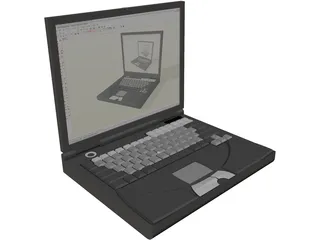 Dell Inspiron 8200 Laptop 3D Model