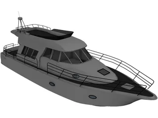 Yacht 3D Model