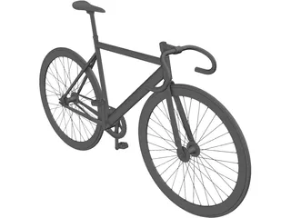 Bicycle Fixed Gear 3D Model