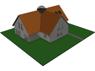 Single Family House 3D Model