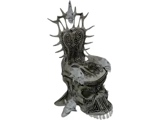 Skull Throne 3D Model